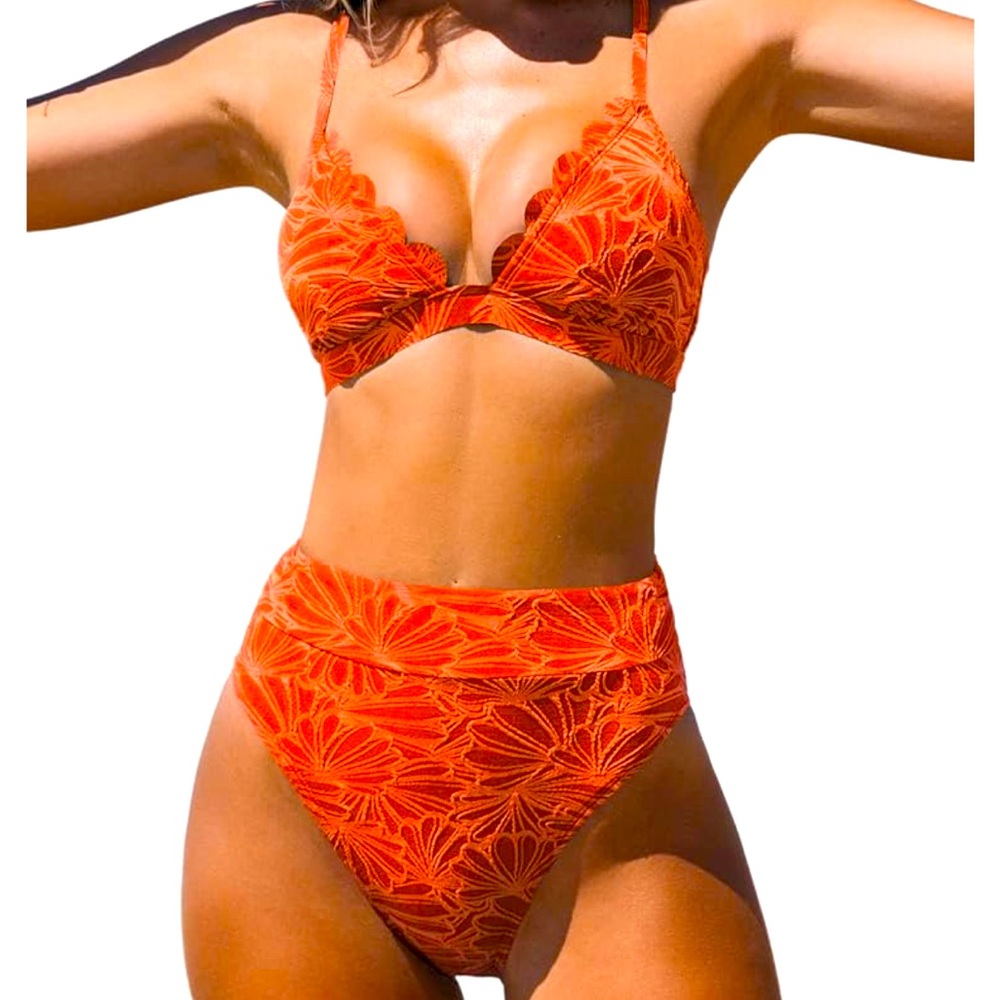 Cupshe high waisted bikini bathing suit